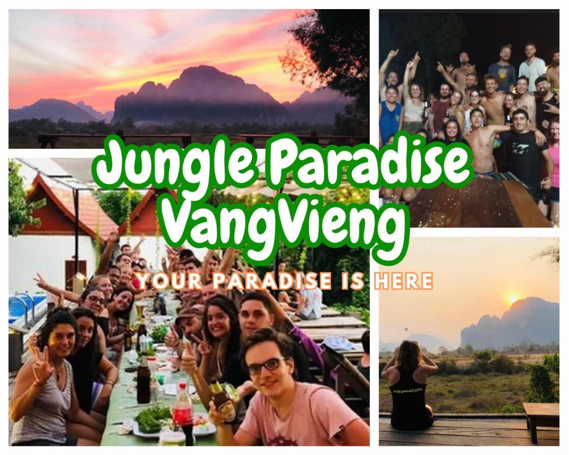 Jungle Paradise Vangvieng - Bungalows Ванг-Виенг Экстерьер фото